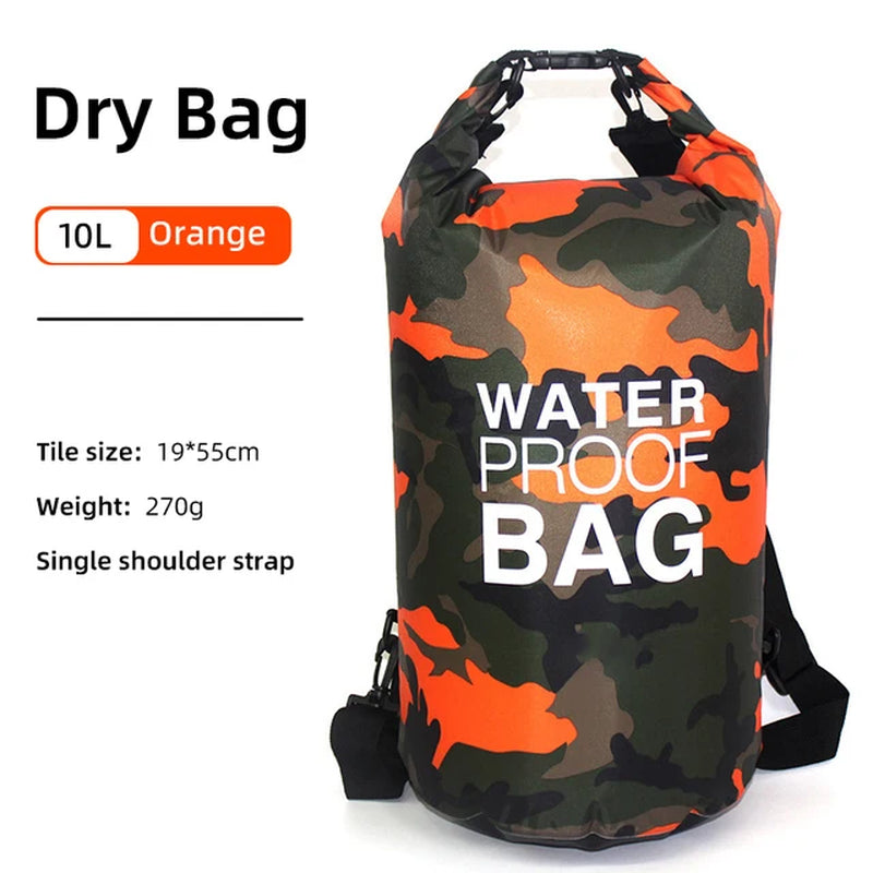 Waterproof Dry Bag 30L 20L 15L 10L 5L for Kayak Swimming Trekking Boating Floating Gym Bags Beach Accessories Rafting Bag