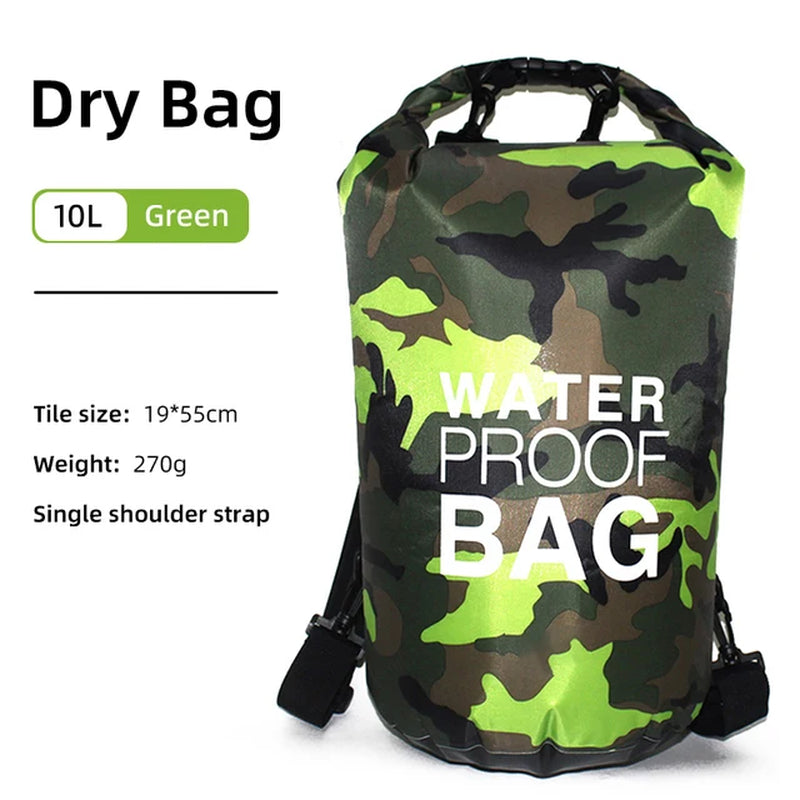 Waterproof Dry Bag 30L 20L 15L 10L 5L for Kayak Swimming Trekking Boating Floating Gym Bags Beach Accessories Rafting Bag