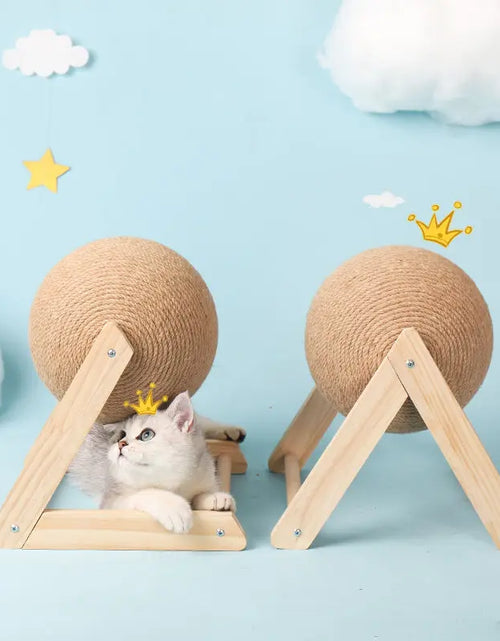 Load image into Gallery viewer, Cat Scratching Ball Toy Kitten Sisal Rope Ball Board Grinding Paws Cats Scratcher Wear-Resistant Pet Furniture Supplies
