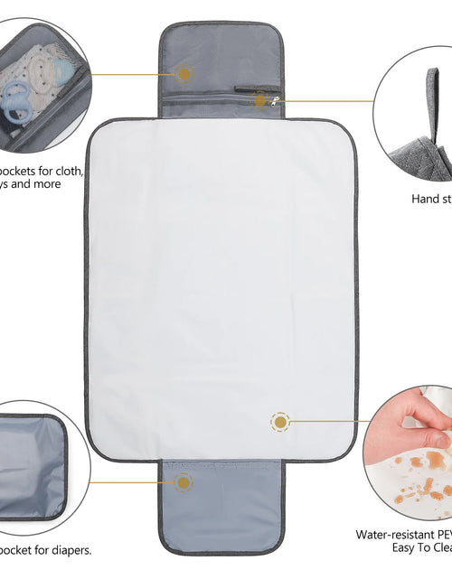 Load image into Gallery viewer, Portable Multifunction Foldable Waterproof Changing Pad Newborn Baby Diaper Changing Mat Changing Pads
