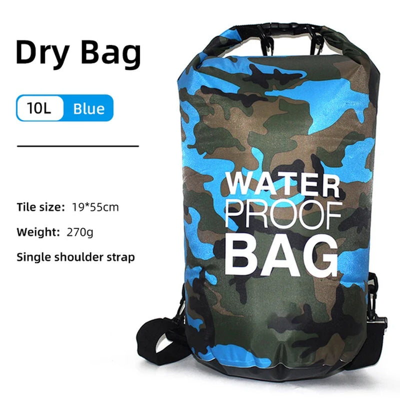 Waterproof Dry Bag 30L 20L 15L 10L 5L for Kayak Swimming Trekking Boating Floating Gym Bags Beach Accessories Rafting Bag