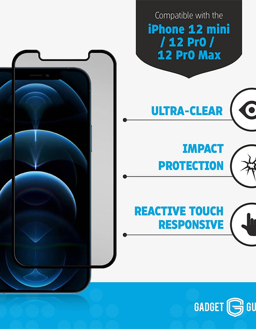 Load image into Gallery viewer, Tempered Glass Screen Protector with Guardplus $150 Insurance, Fits Iphone 12 Pro Max, Best Impact and Scratch Protection, Easy Installation
