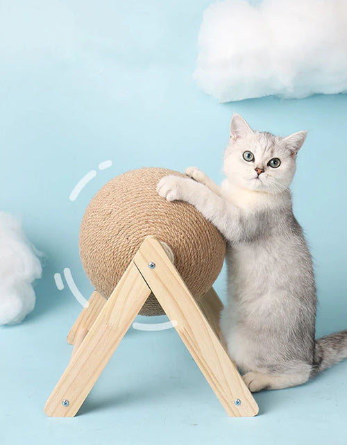 Load image into Gallery viewer, Cat Scratching Ball Toy Kitten Sisal Rope Ball Board Grinding Paws Cats Scratcher Wear-Resistant Pet Furniture Supplies
