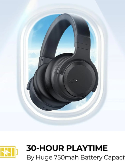 Load image into Gallery viewer, E7 Active Noise Cancelling Headphones Wireless Bluetooth Headphones with Rich Bass, Wireless Headphones with Clear Calls, Black
