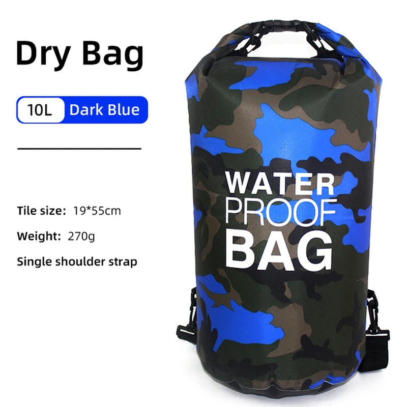 Waterproof Dry Bag 30L 20L 15L 10L 5L for Kayak Swimming Trekking Boating Floating Gym Bags Beach Accessories Rafting Bag