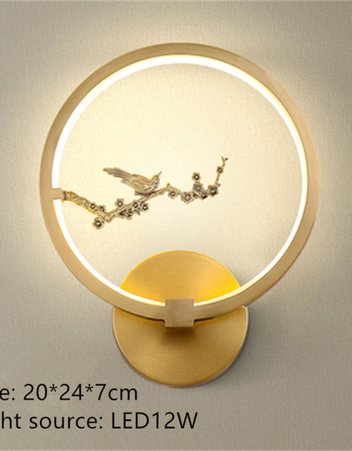 Load image into Gallery viewer, Modern LED Copper Wall Lamp AC90-260V Living Room Background Wall Lamp Stair Corridor Bedroom Bedside Wall Lamp Indoor Lighting
