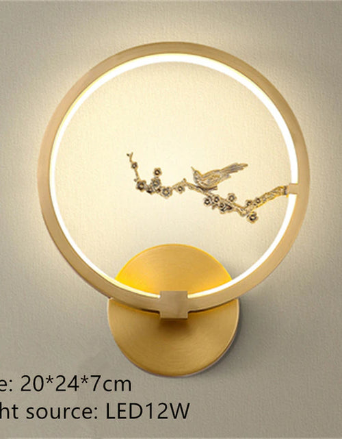 Load image into Gallery viewer, Modern LED Copper Wall Lamp AC90-260V Living Room Background Wall Lamp Stair Corridor Bedroom Bedside Wall Lamp Indoor Lighting
