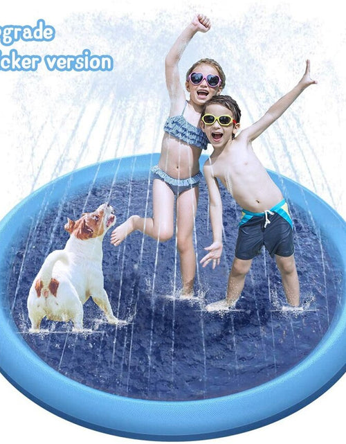 Load image into Gallery viewer, Inflatable Splash Sprinkler Pad Pet Swimming Pool Sprinkler for Kids Folding Pool Cat Bath Basin Cat Dog Water Spray Mat Toy
